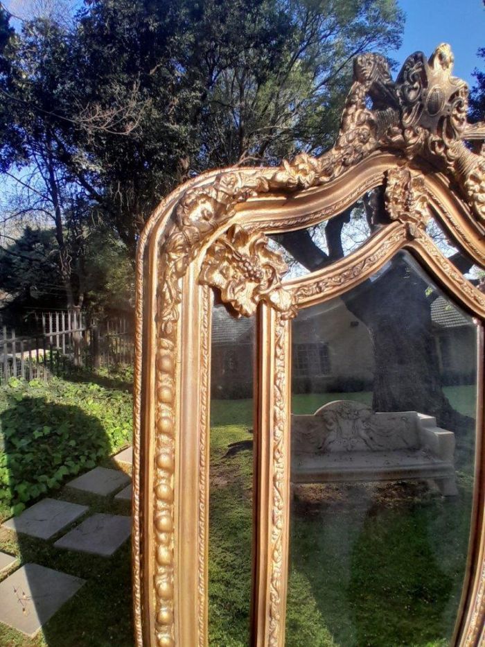 An Ornate Carved Rococo French Style Bevelled Mirror - Image 4