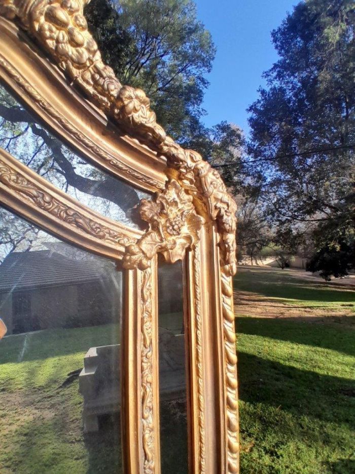 An Ornate Carved Rococo French Style Bevelled Mirror - Image 7