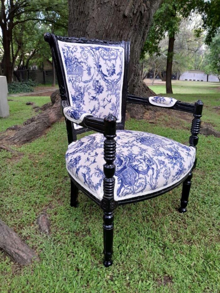 A Pair Of 20th Century French Louis XVI Styled Ornately Carved And Gilded Arm Chairs - Image 13