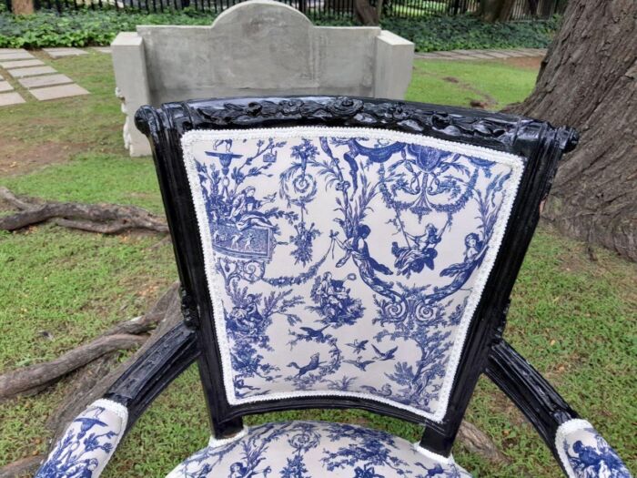 A Pair Of 20th Century French Louis XVI Styled Ornately Carved And Gilded Arm Chairs - Image 14