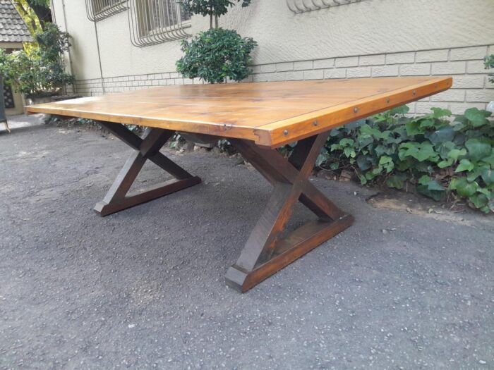 A Cape Yellowwood Entranc E/ Refectory / Dining Table - Image 6