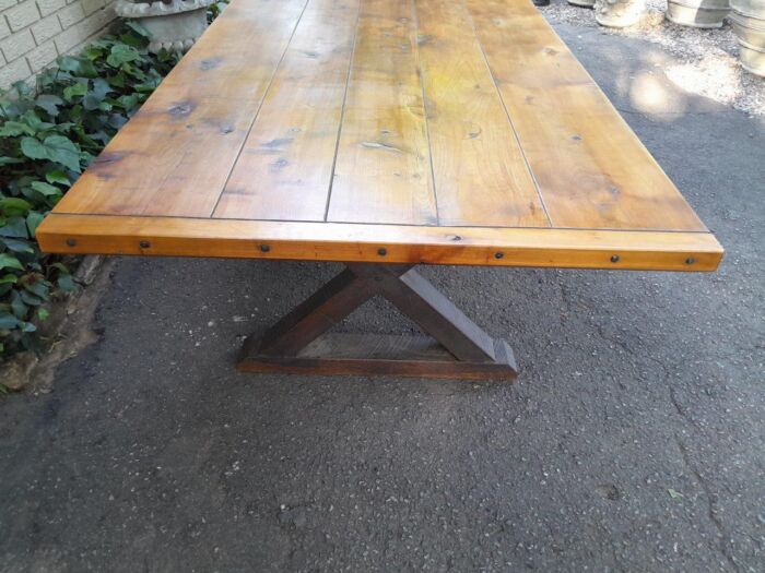 A Cape Yellowwood Entranc E/ Refectory / Dining Table - Image 8