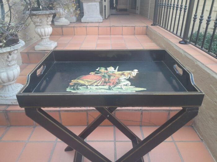 A 20th Century Ebonized English Butlers Tray - Image 3