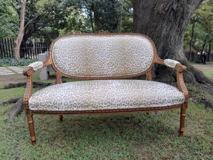 A 20th Century French Giltwood Settee