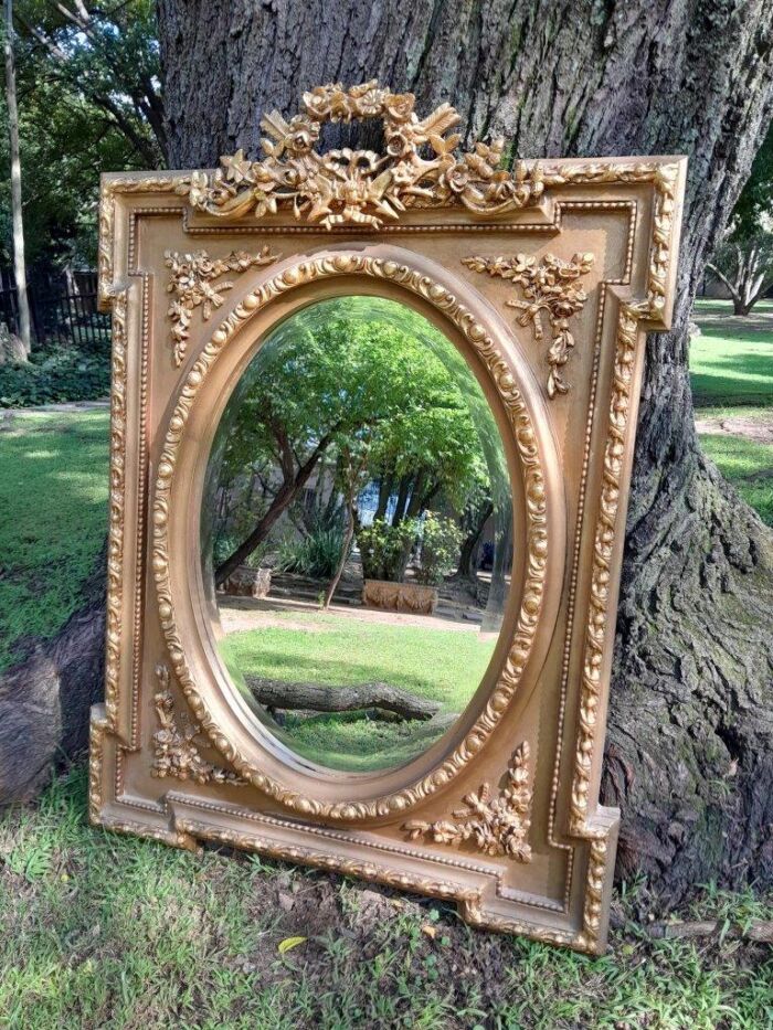 A French Rococo Style Ornately Carved and Gilded Bevelled Mirror 5 - Image 2