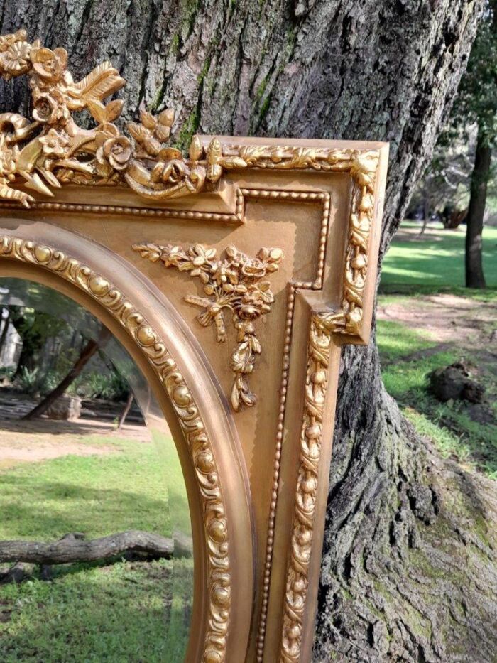 A French Rococo Style Ornately Carved and Gilded Bevelled Mirror 5 - Image 3