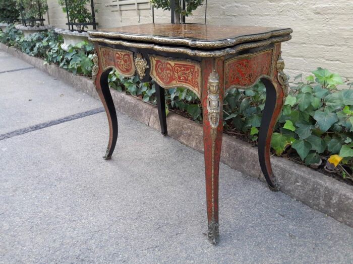 A 19TH Century Boulle and Ebonised Orrmolu Mount Card Table - Image 4