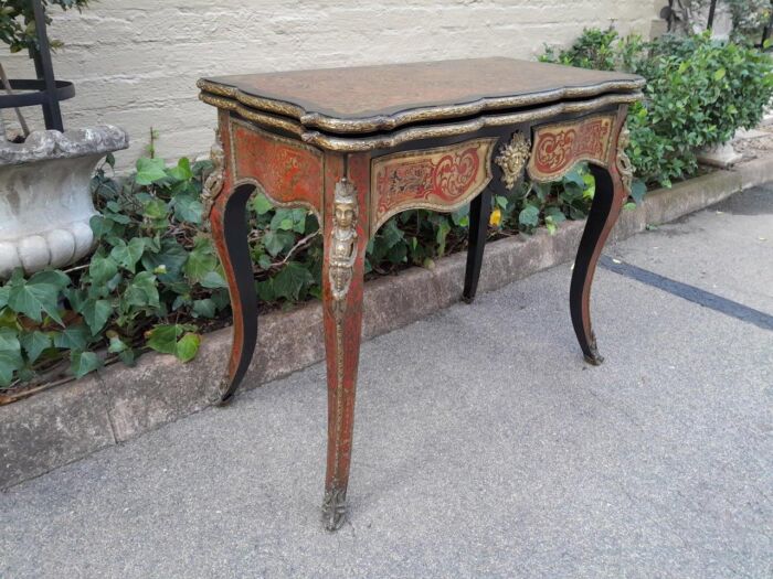 A 19TH Century Boulle and Ebonised Orrmolu Mount Card Table - Image 5