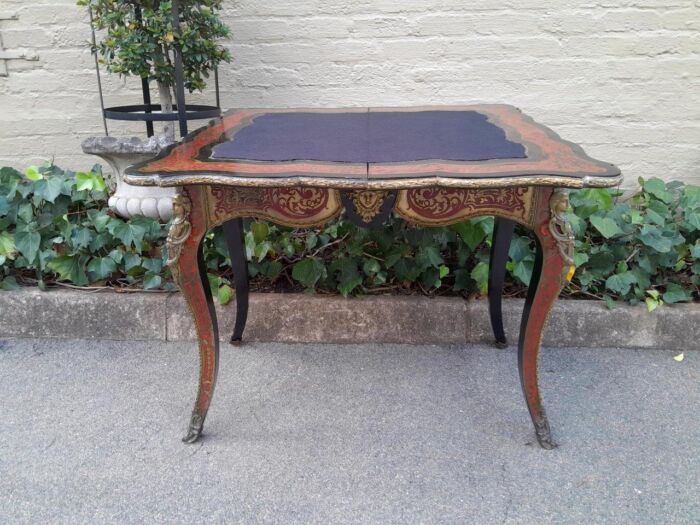 A 19TH Century Boulle and Ebonised Orrmolu Mount Card Table - Image 6