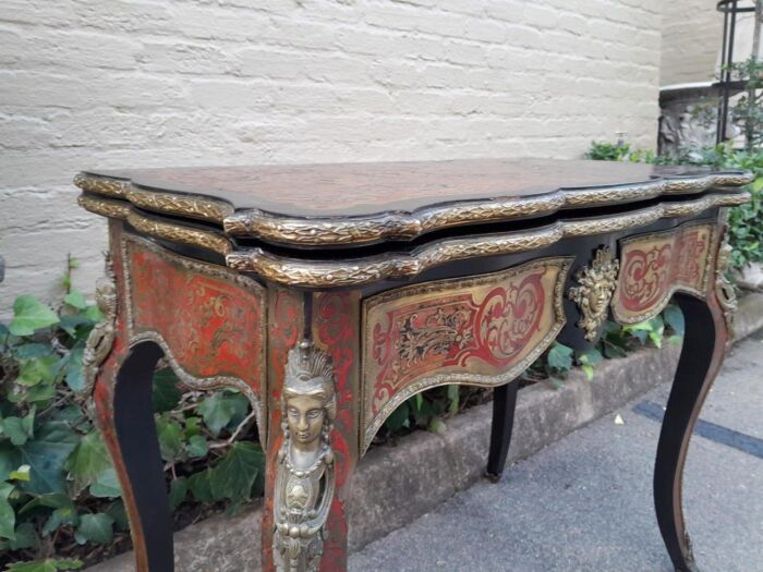 A 19TH Century Boulle and Ebonised Orrmolu Mount Card Table - Image 8