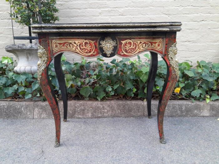 Ebonised and Ormolu Mounted Cart Table