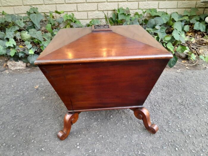 An Antique Regency Circa 1800  Mahogany Cellarette