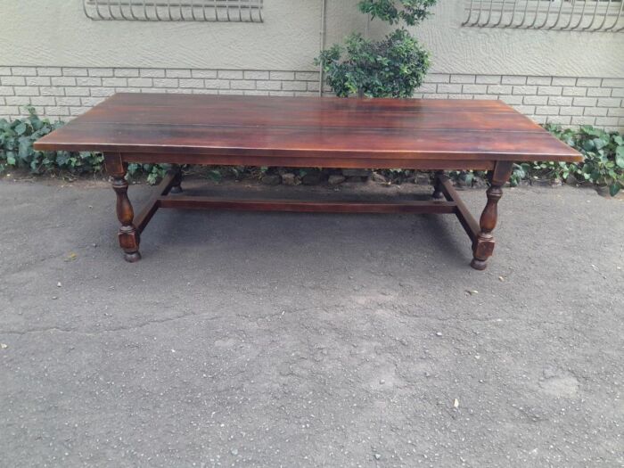 A 20th Century Refectory/Dining Table of Large Proportions By Gregory Grant