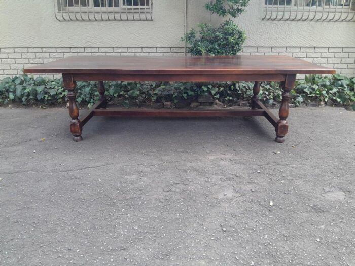 A 20th Century Refectory/Dining Table of Large Proportions By Gregory Grant - Image 2