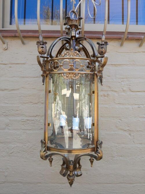 A 20th Century Large Brass Lantern