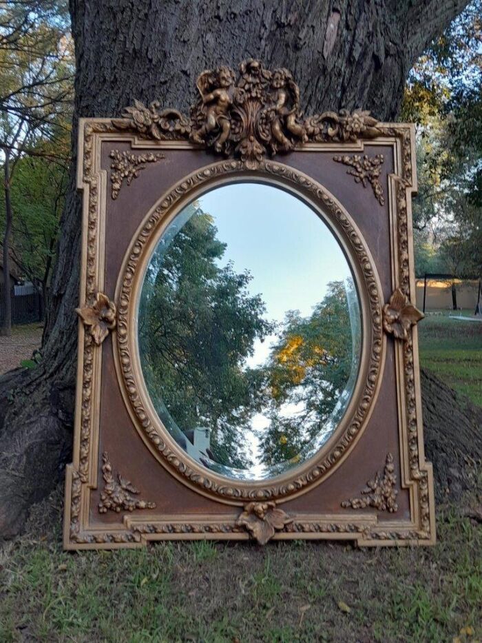 A French Rococo Style Ornately Carved and Gilded Bevelled Mirror - Image 3