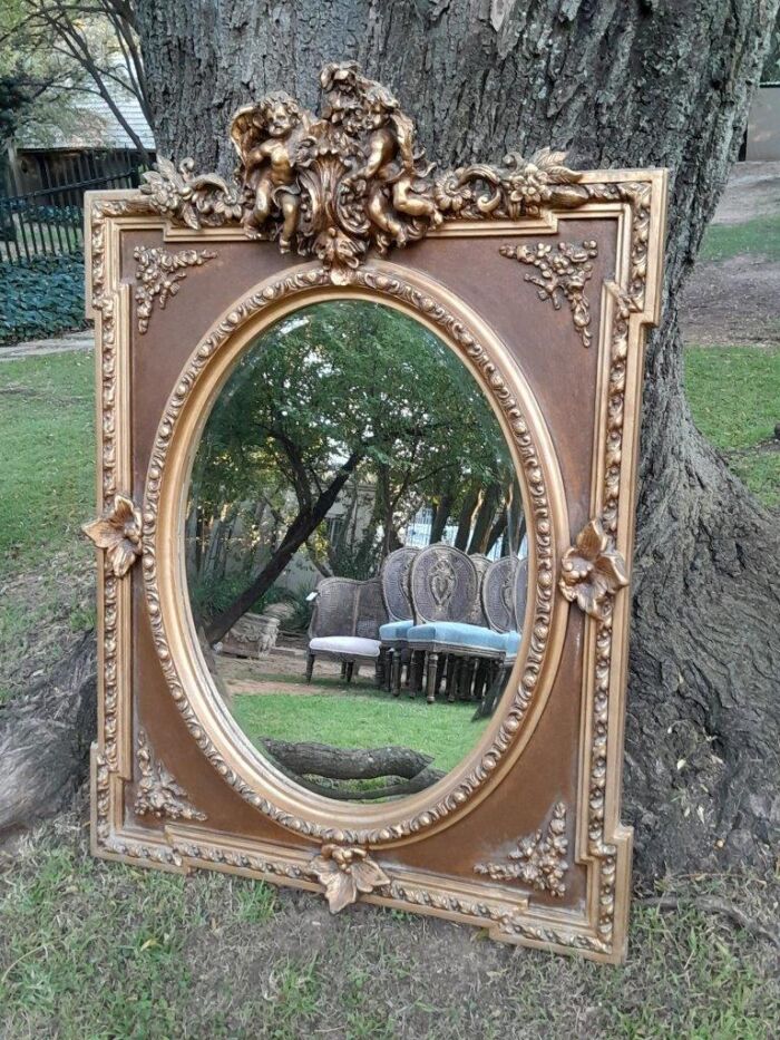 A French Rococo Style Ornately Carved and Gilded Bevelled Mirror - Image 4