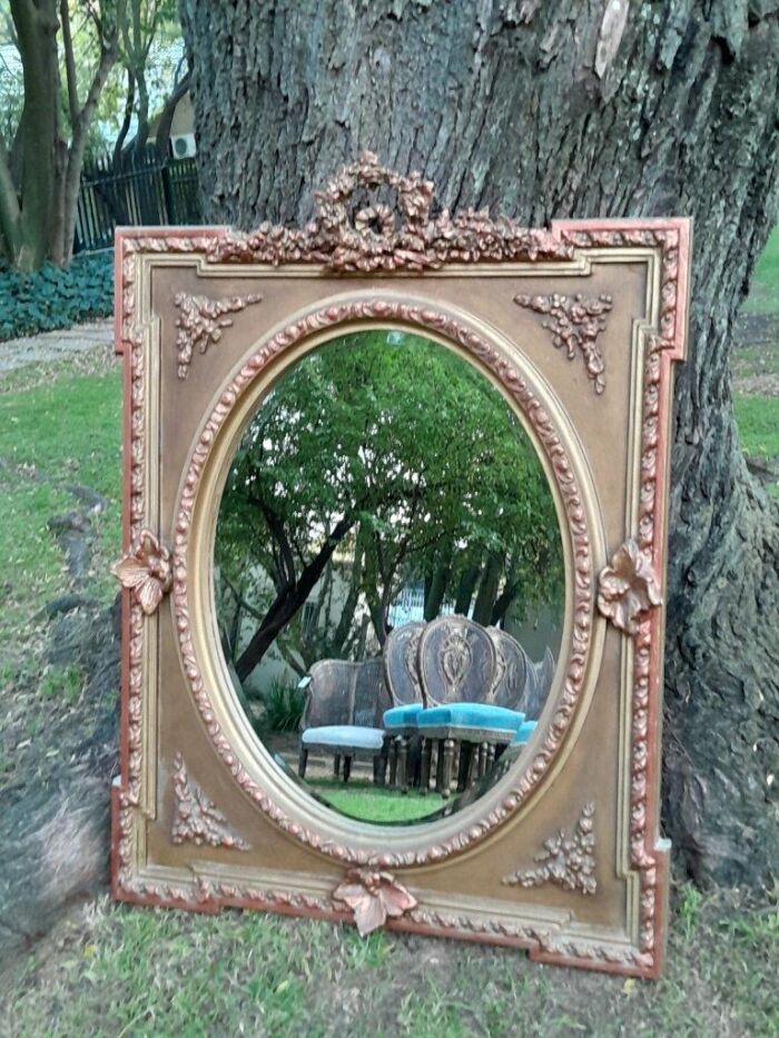 A French Rococo Style Ornately Carved and Gilded Bevelled Mirror - Image 13