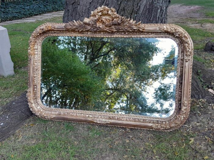 A French Rococo Style Ornately Carved & Gilded Bevelled Mirror - Image 14