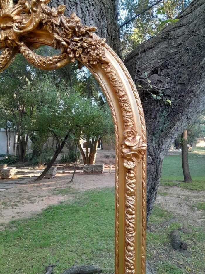 A French Rococo Style Ornately Carved & Gilded Bevelled Mirror - Image 14