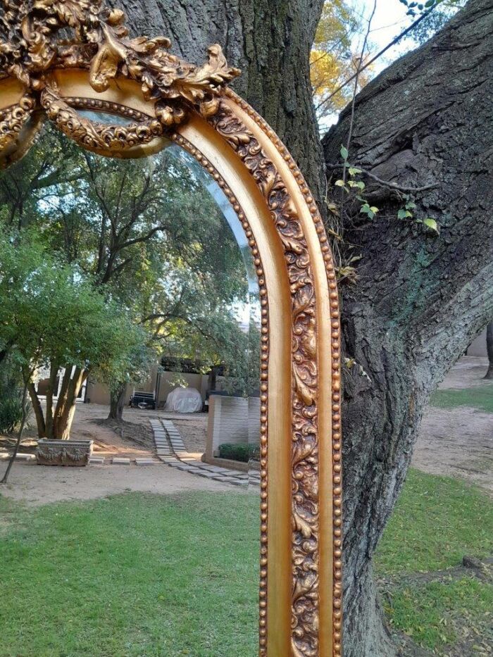 A French Rococo Style Ornately Carved & Gilded Bevelled Mirror - Image 18