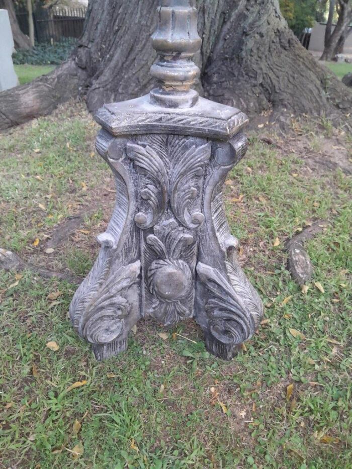 A French Style Gilt-Wood Large Floor or Table Candle Holder - Image 4