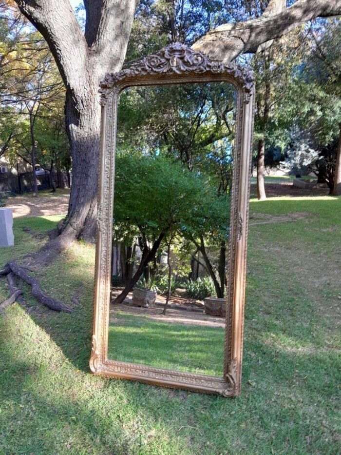 A French Rococo Style Ornately Carved & Gilded Bevelled Mirror - Image 2