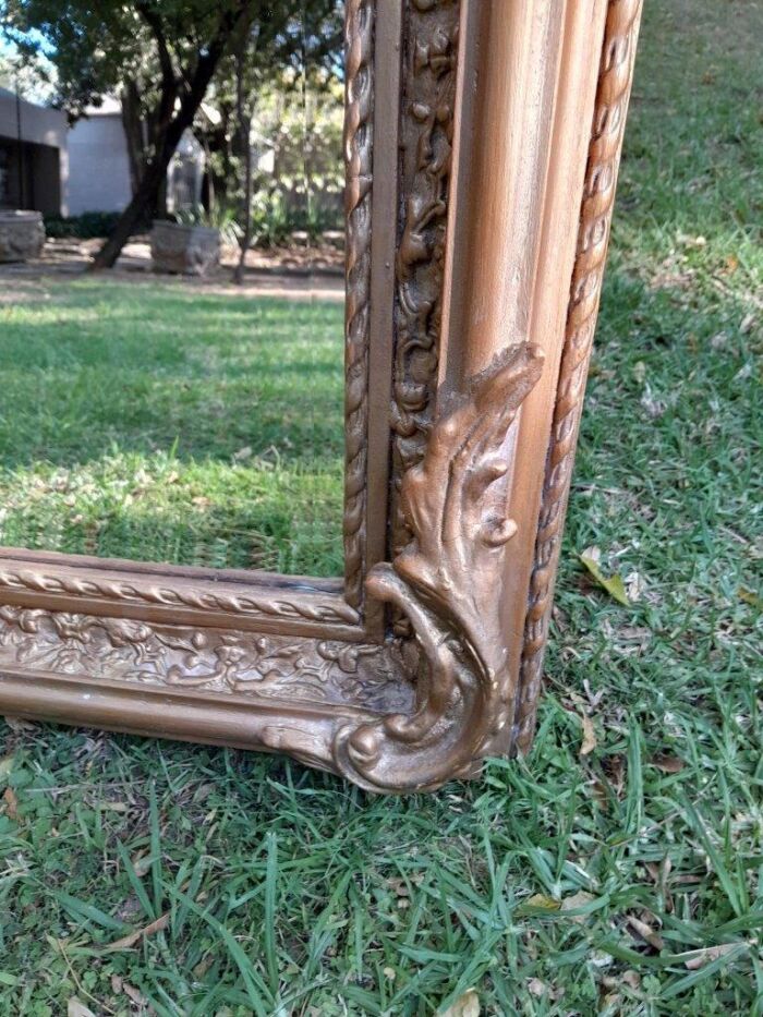 A French Rococo Style Ornately Carved & Gilded Bevelled Mirror - Image 4