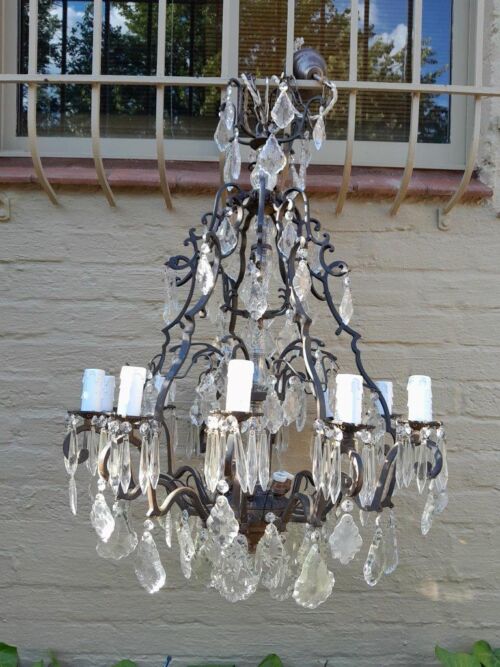 A 20TH Century French Style Crystal Chandelier