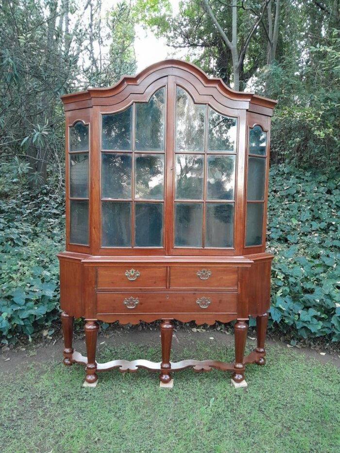 A 19th Century Dutch Walnut  Display Cabinet  - Image 2