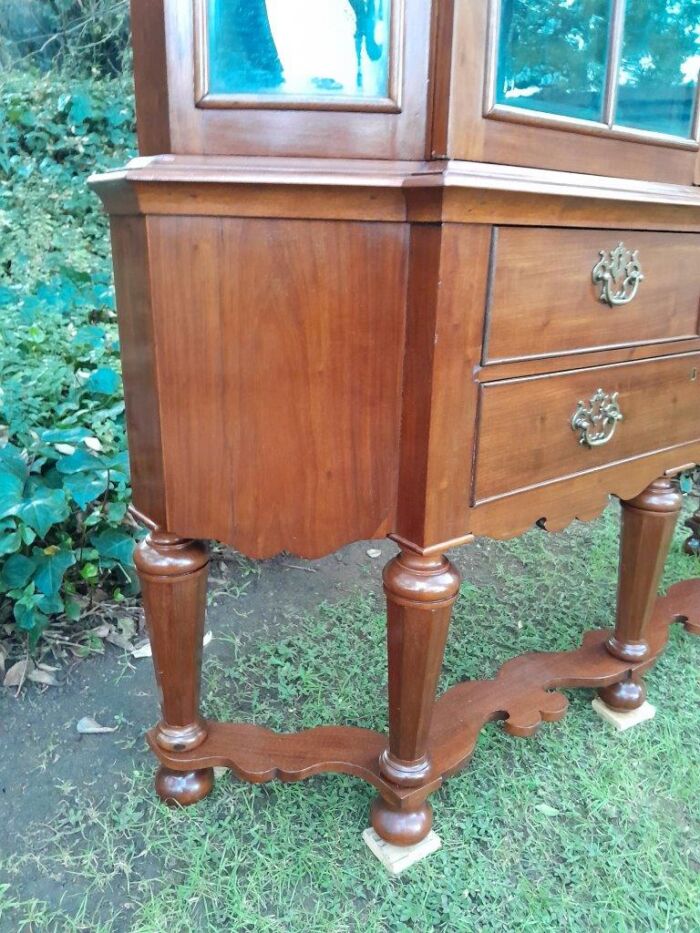 A 19th Century Dutch Walnut  Display Cabinet  - Image 7