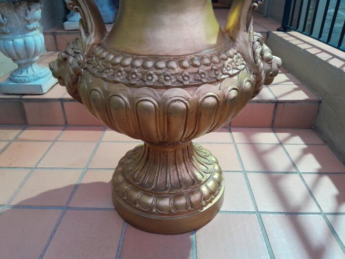 A  20th Century Of Gilt-Paint Bronze Urns - Image 10