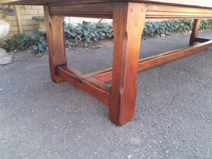 A 20th Century Massive Teak Refectory / Dining / Entrance Table  (12 To 14 Seater) - Image 13