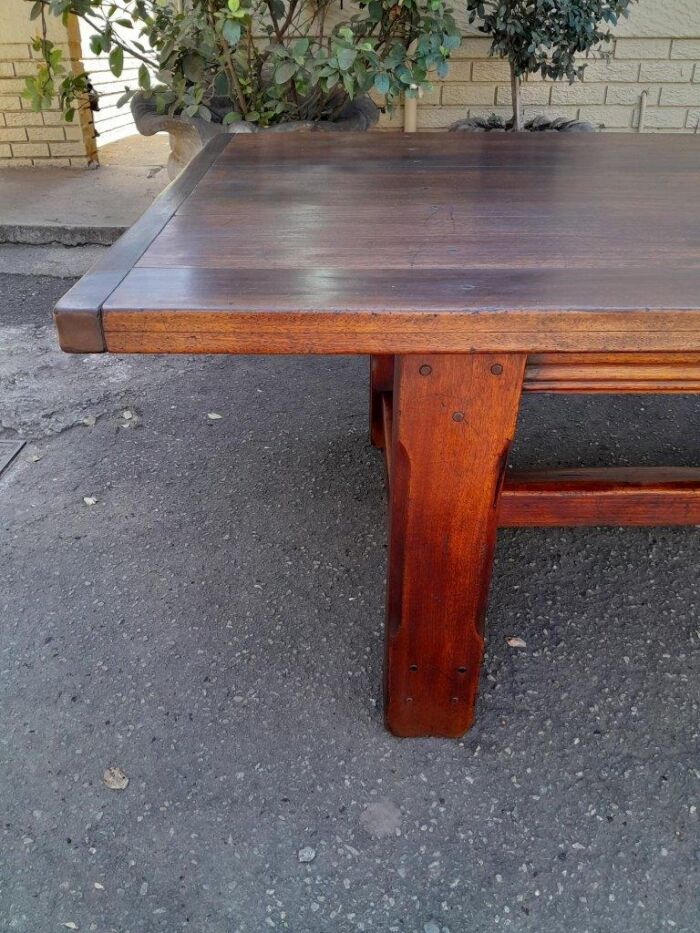 A 20th Century Massive Teak Refectory / Dining / Entrance Table  (12 To 14 Seater) - Image 14