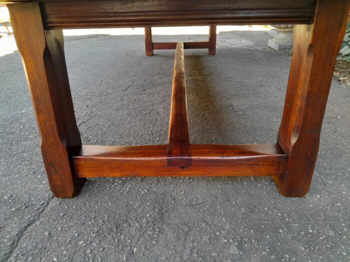 A 20th Century Massive Teak Refectory / Dining / Entrance Table  (12 To 14 Seater) - Image 17