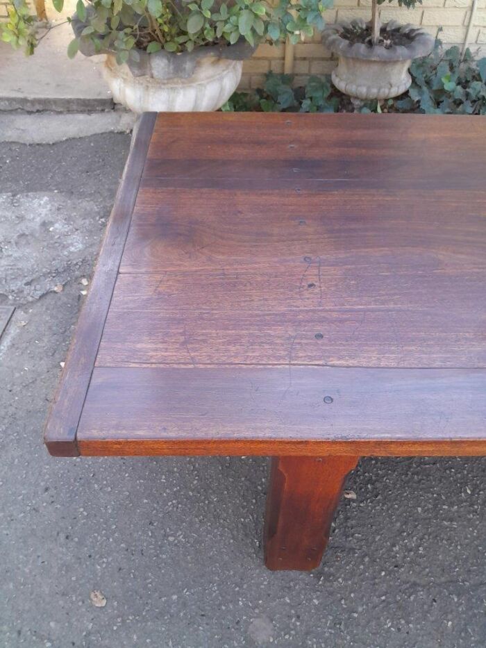 A 20th Century Massive Teak Refectory / Dining / Entrance Table  (12 To 14 Seater) - Image 18