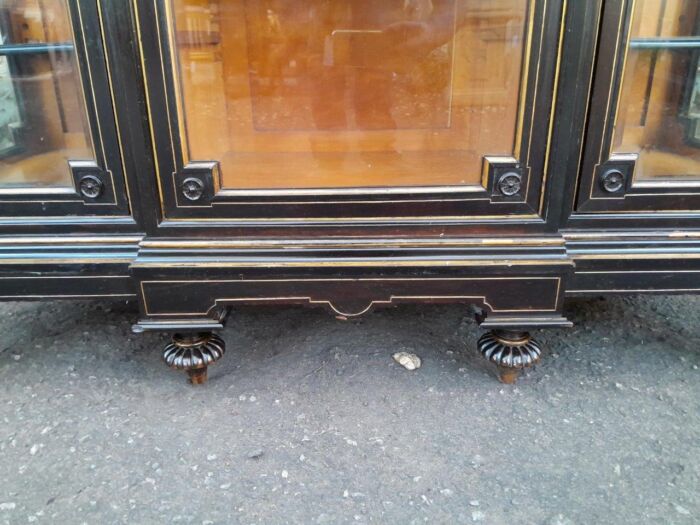 A 19th Century French Ebonised And Gilt Cabinet ND - Image 11