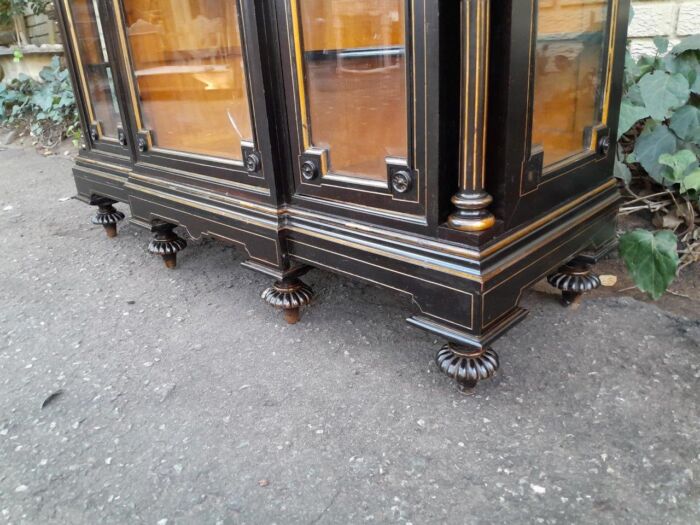 A 19th Century French Ebonised And Gilt Cabinet ND - Image 12