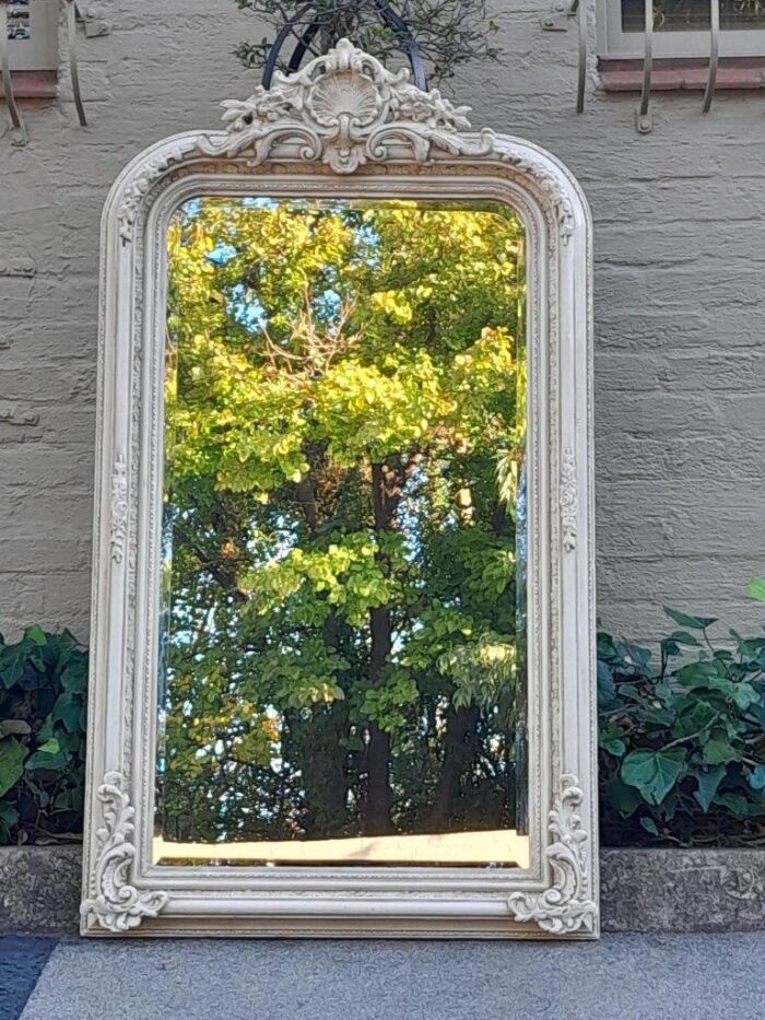 A 20th Century  French  Bevelled Mirror