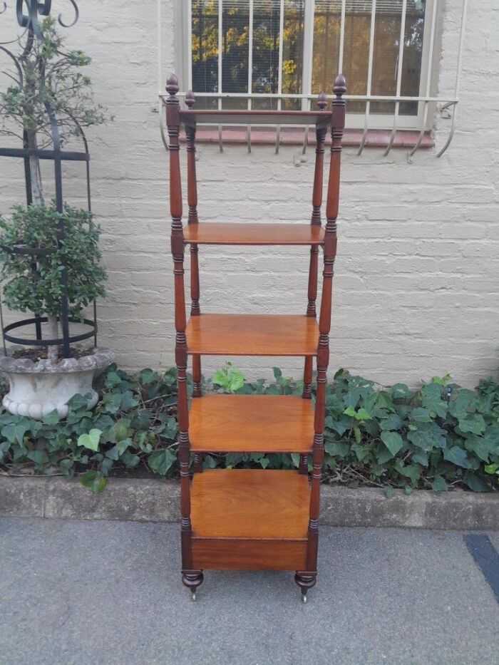 A 20th Century Mahogany Display Stand With Castors - Image 2