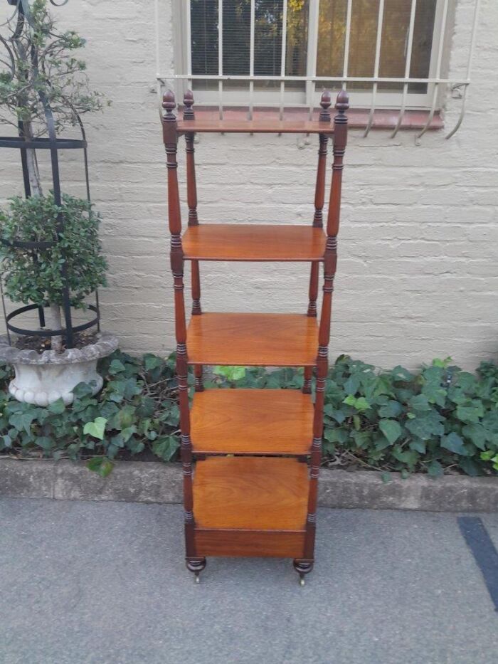 A 20th Century Mahogany Display Stand With Castors - Image 3