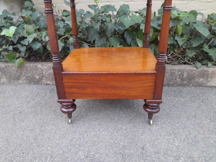 A 20th Century Mahogany Display Stand With Castors - Image 6