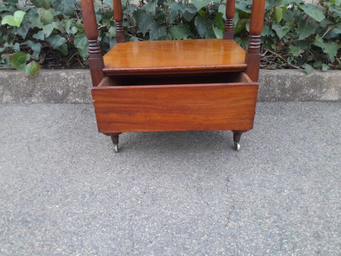 A 20th Century Mahogany Display Stand With Castors - Image 7