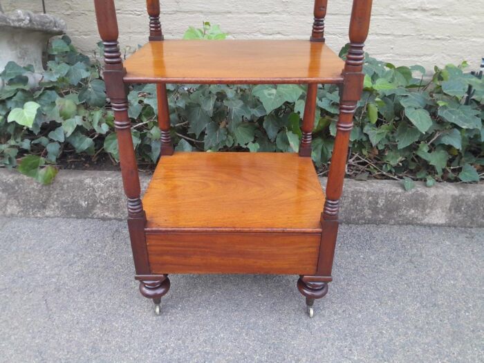 A 20th Century Mahogany Display Stand With Castors - Image 8