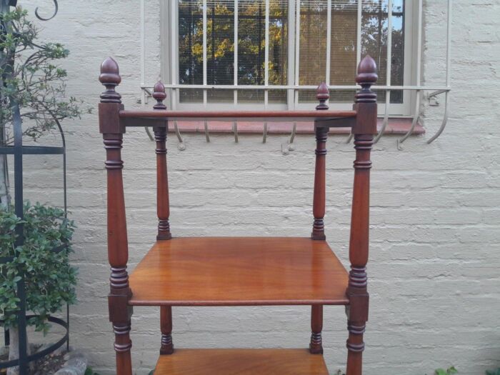 A 20th Century Mahogany Display Stand With Castors - Image 9