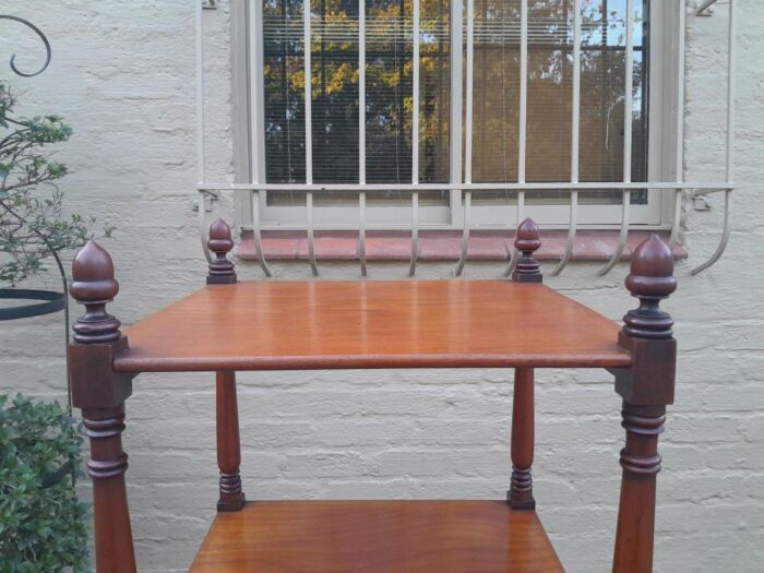 A 20th Century Mahogany Display Stand With Castors - Image 10