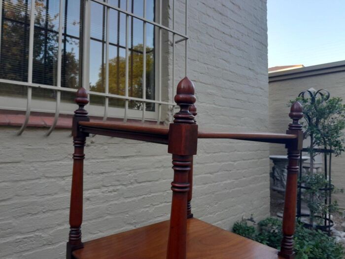 A 20th Century Mahogany Display Stand With Castors - Image 11