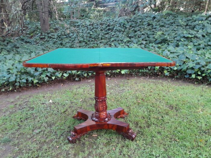 A 19TH Century Victorian Mahogany and Rosewood Card Table - Image 4