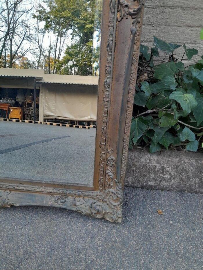 A 20th Century Large And Ornately Carved Gilded And Bevelled Mirror - Image 6