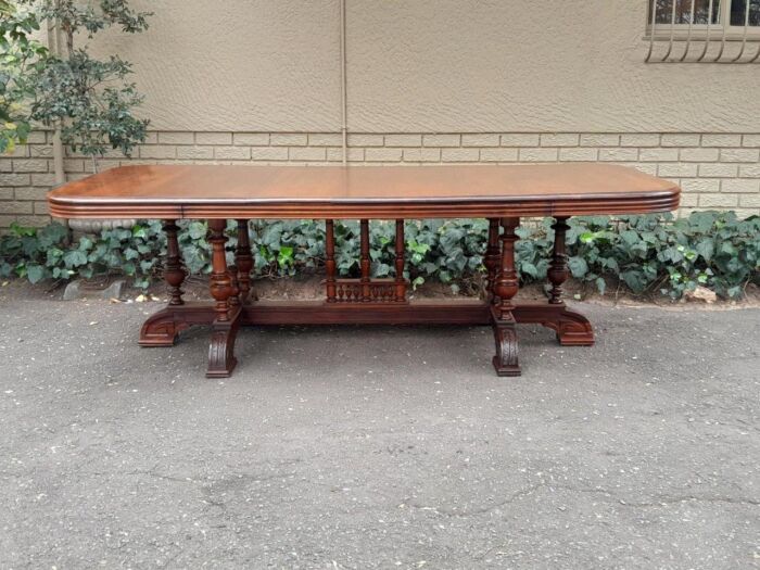 A 19thC French Style Carved Walnut Dining/Refectory Table